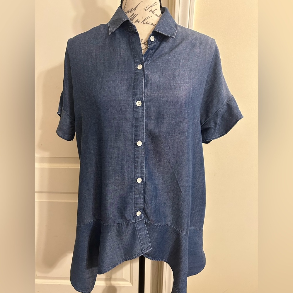 Lord & Taylor Denim Blue Shirt